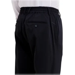 Cruna - Mitte Trousers - 1517 - Night Blue - Handmade in Italy - Luxury High Quality Collection - Avvenice