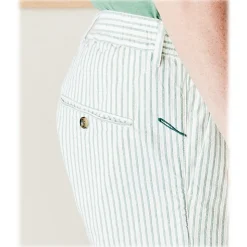 Cruna - Mitte Trousers in Cotton - 533 - Green - Handmade in Italy - Luxury High Quality Pants - Avvenice