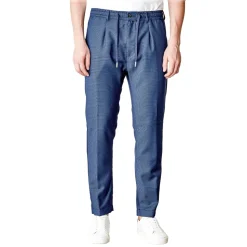 Cruna - Mitte Trousers in Fresh Wool - 562 - Navy - Handmade in Italy - Luxury High Quality Pants - Avvenice