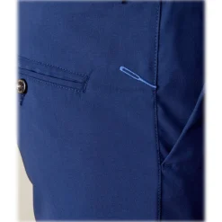 Cruna - Mitte Trousers in Fresh Wool - 560 - Navy - Handmade in Italy - Luxury High Quality Pants - Avvenice