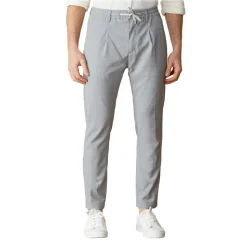 Cruna - Mitte Trousers in Fresh Wool - 560 - Light Grey - Handmade in Italy - Luxury High Quality Pants - Avvenice