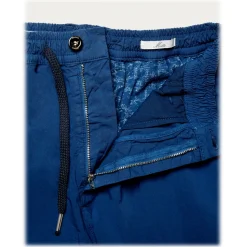 Cruna - Mitte Trousers in Cotton - 511 - Royal - Handmade in Italy - Luxury High Quality Pants - Avvenice