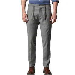 Cruna - Mitte Trousers in Wool Flannel - 628 - Rock Gray - Handmade in Italy - Luxury High Quality Pants - Avvenice