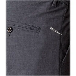 Cruna - Mitte Trousers in Fresh Wool - 560 - Medium Grey - Handmade in Italy - Luxury High Quality Pants - Avvenice
