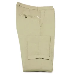 Cruna - New Town Trousers in Cotton - 520 - Salvia - Handmade in Italy - Luxury High Quality Pants - Avvenice