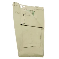 Cruna - New Town Trousers in Cotton - 520 - Salvia - Handmade in Italy - Luxury High Quality Pants - Avvenice