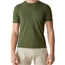 Cruna - Nizza T-Shirt - 573 - Army - Handmade in Italy - Luxury High Quality T-Shirt - Avvenice