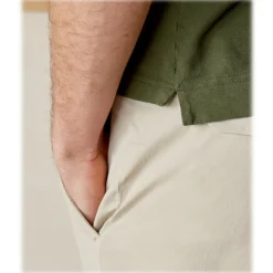 Cruna - Nizza T-Shirt - 573 - Army - Handmade in Italy - Luxury High Quality T-Shirt - Avvenice