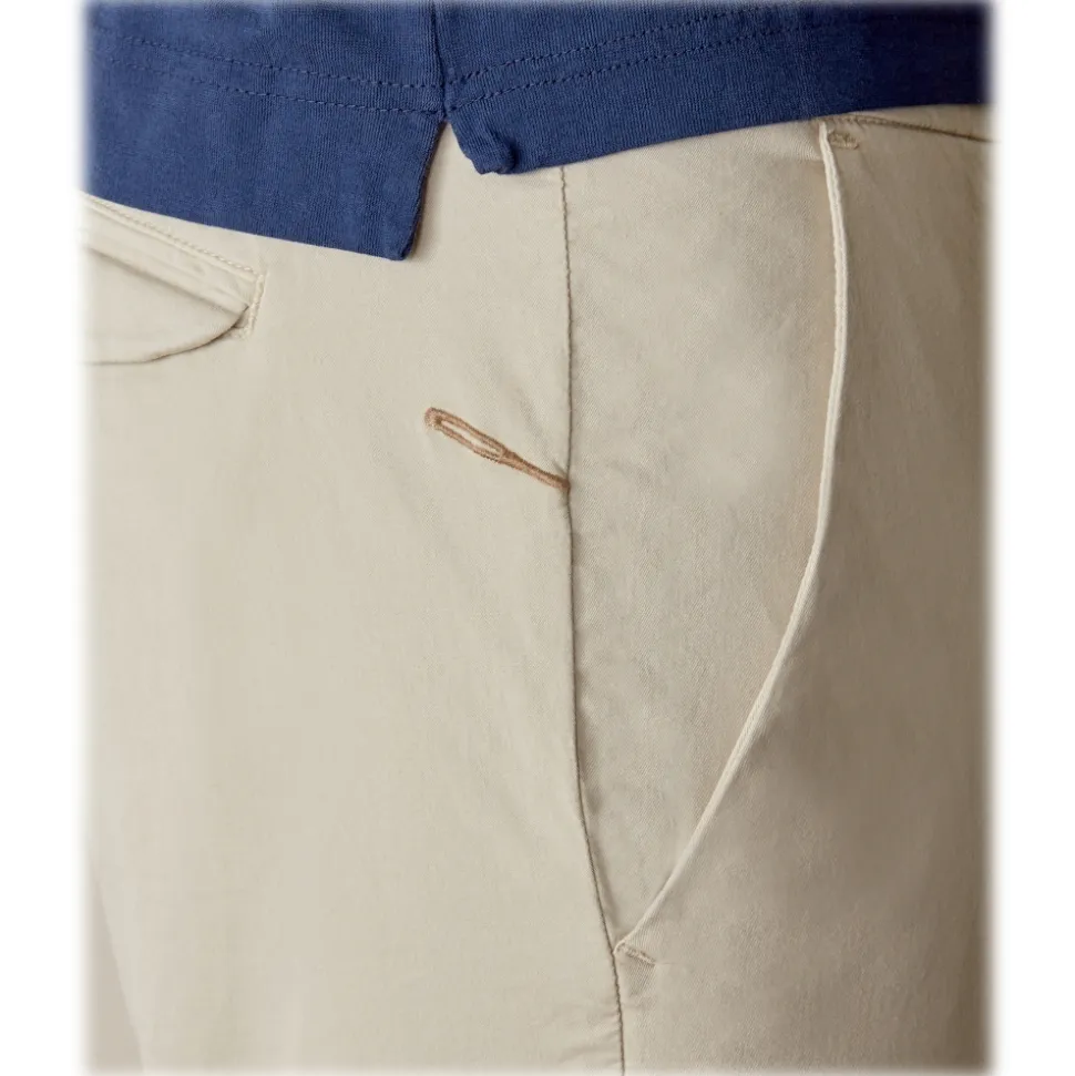 Cruna - Nizza T-Shirt - 573 - Blue - Handmade in Italy - Luxury High Quality T-Shirt - Avvenice