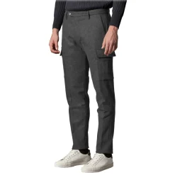 Cruna - Raval Cargo Wool Trousers - 476 - Anthracite - Handmade in Italy - Luxury High Quality Pants - Avvenice
