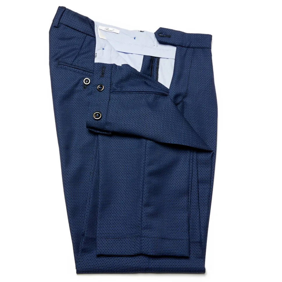 Cruna - Raval Trousers in Fresh Wool - 562 - Navy - Handmade in Italy - Luxury High Quality Pants - Avvenice