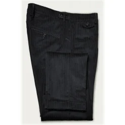 Cruna - Raval Trousers in Corduroy - 611 - Night Blue - Handmade in Italy - Luxury High Quality Pants - Avvenice