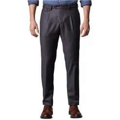 Cruna - Raval Trousers in Wool Flannel - 628 - Night Blue - Handmade in Italy - Luxury High Quality Pants - Avvenice