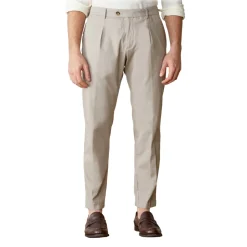 Cruna - Raval Trousers in Cotton - 520 - Beige - Handmade in Italy - Luxury High Quality Pants - Avvenice