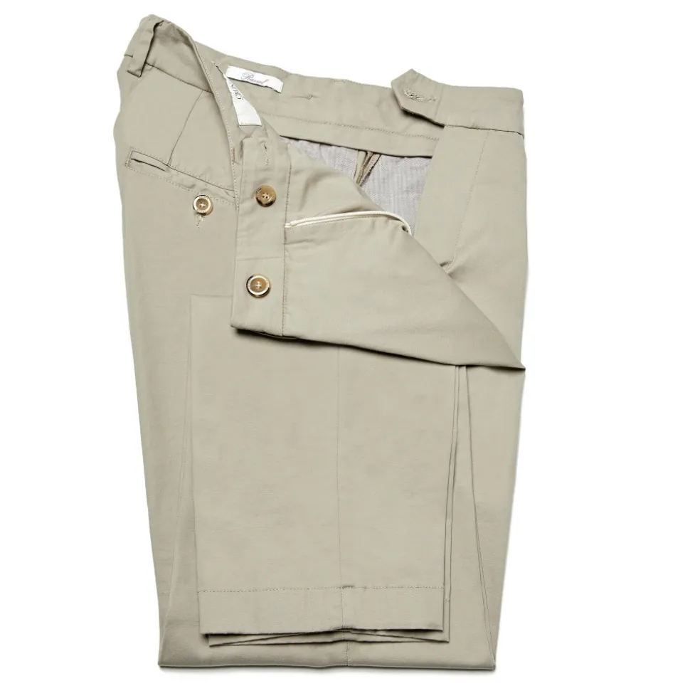 Cruna - Raval Trousers in Cotton - 520 - Beige - Handmade in Italy - Luxury High Quality Pants - Avvenice