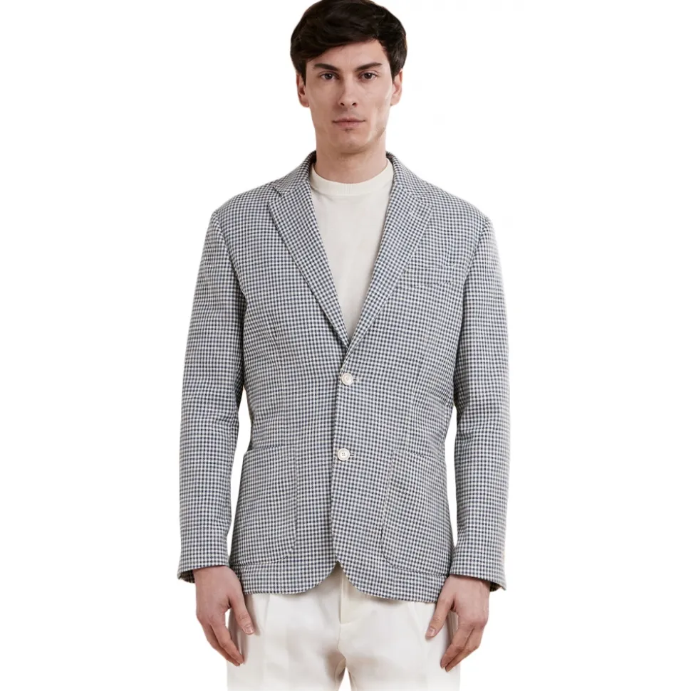 Cruna - Tribeca Jacket - 1522 - Sky Blue - Handmade in Italy - Luxury High Quality Collection - Avvenice
