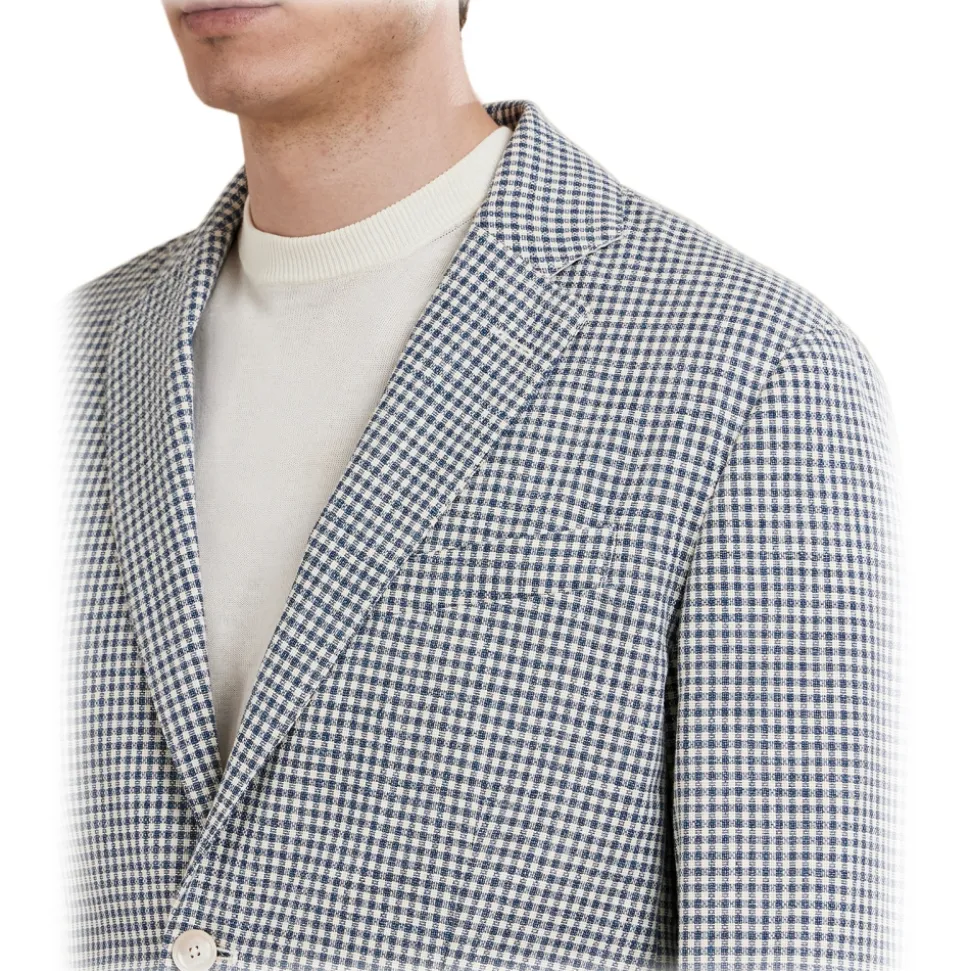 Cruna - Tribeca Jacket - 1522 - Sky Blue - Handmade in Italy - Luxury High Quality Collection - Avvenice