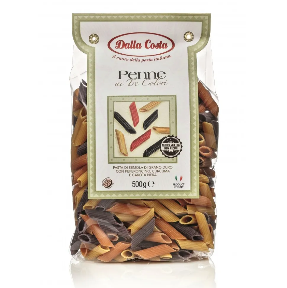 Dalla Costa - Penne Tricolor - Turmeric, Balck Carrot, Chili - Avvenice