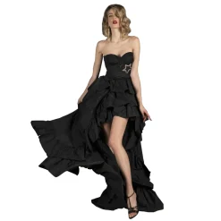 Danilo Forestieri - Long Bustier Maxi Dress in Taffeta - Dress - Haute Couture Made in Italy - Luxury Exclusive Collection - Avvenice