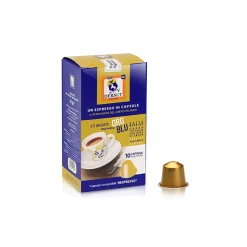 Dersut Caffè - Capsules Blue Gold Nespresso Compatible - Coffee Capsules - 10 x 5,5 g - Avvenice