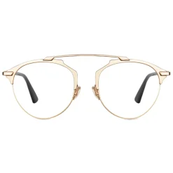 Dior - Eyeglasses - DiorSoRealO - Black & Gold - Dior Eyewear - Avvenice