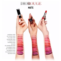 Dior - Rouge Dior - Lipstick - Satin Finish - Dark Treatment - Luxury - Avvenice
