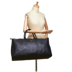 Dior Vintage - Big Oblique Duffle Bag - Black - Leather Handbag - Luxury High Quality - Avvenice