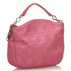 Dior Vintage - Cannage Canvas Shoulder Bag - Pink - Leather Handbag - Luxury High Quality - Avvenice