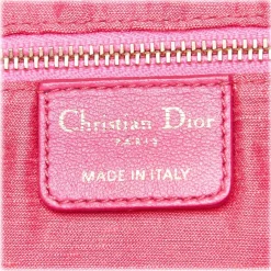 Dior Vintage - Cannage Canvas Shoulder Bag - Pink - Leather Handbag - Luxury High Quality - Avvenice