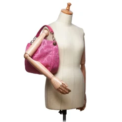 Dior Vintage - Cannage Canvas Shoulder Bag - Pink - Leather Handbag - Luxury High Quality - Avvenice