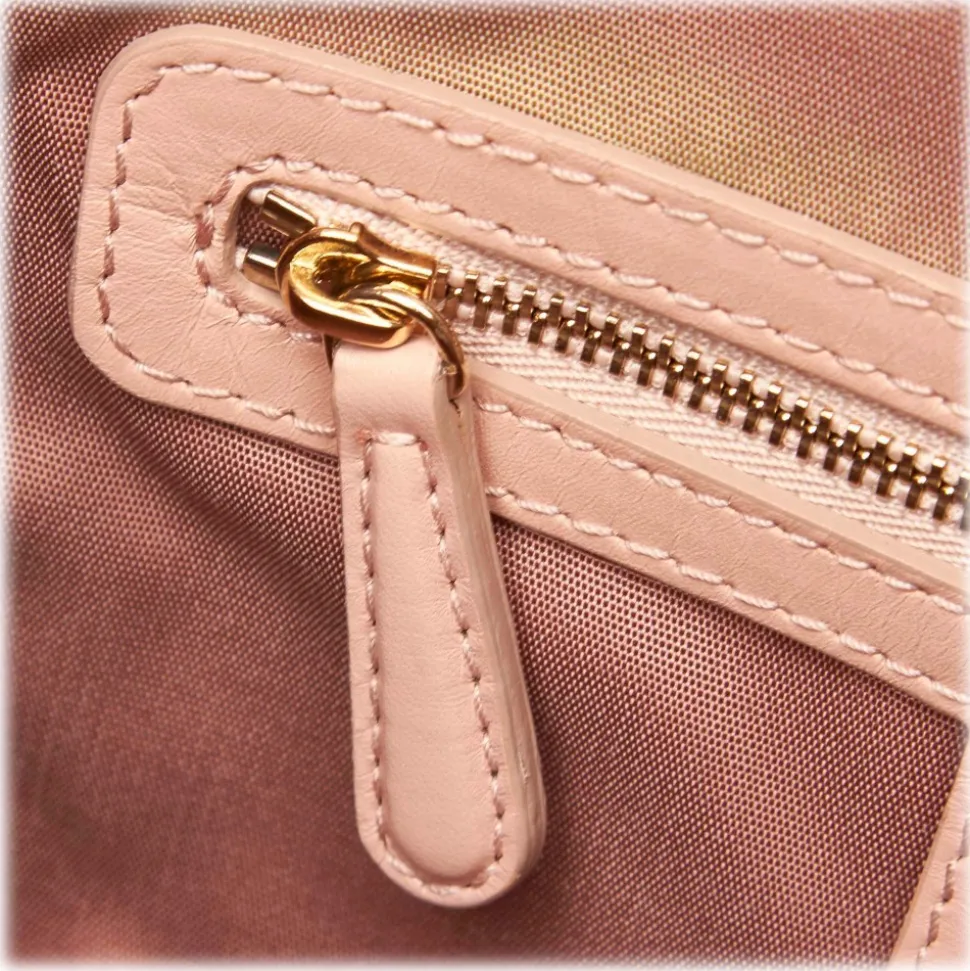 Dior Vintage - Cannage Panarea Tote Bag - Pink - Leather Handbag - Luxury High Quality - Avvenice
