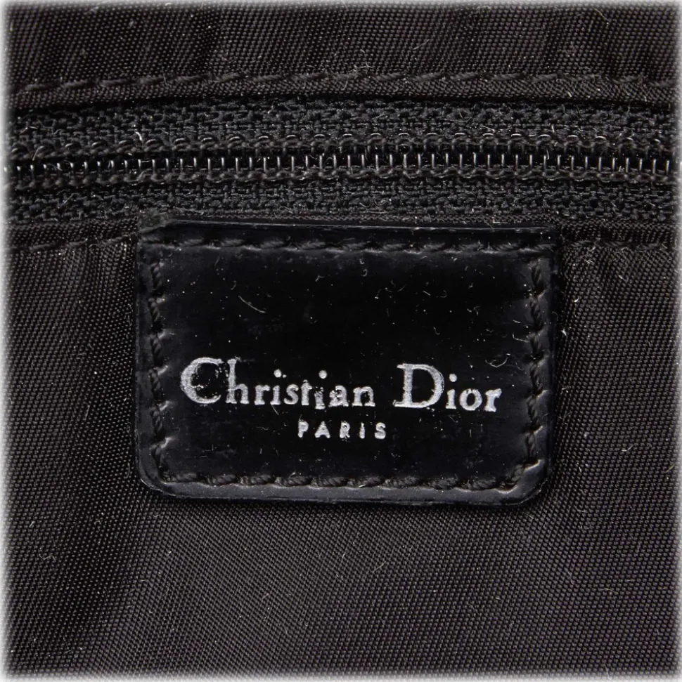 Dior Vintage - Denim Malice Baguette Bag - Grey - Leather and Canvas Handbag - Luxury High Quality - Avvenice