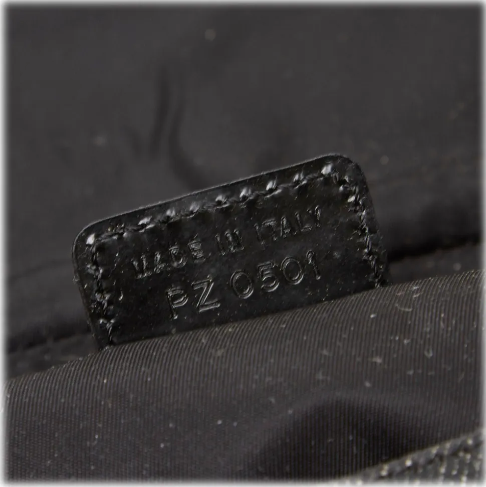 Dior Vintage - Denim Malice Baguette Bag - Grey - Leather and Canvas Handbag - Luxury High Quality - Avvenice