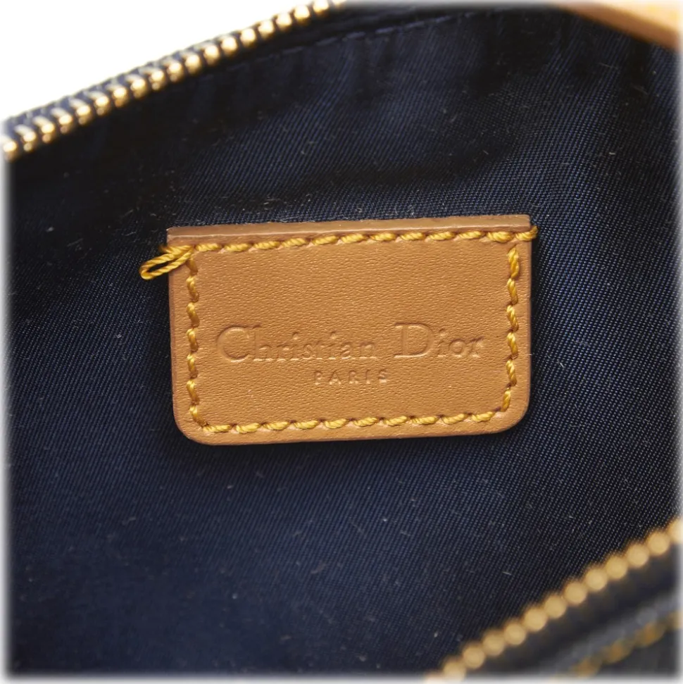 Dior Vintage - Denim Mini Saddle Bag - Blue - Leather and Canvas Handbag - Luxury High Quality - Avvenice