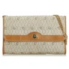 Dior Vintage - Honeycomb Coated Canvas Chain Crossbody Bag - Brown Beige - Leather Handbag - Luxury High Quality - Avvenice