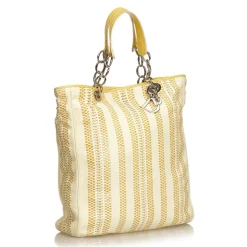 Dior Vintage - Large Woven Leather Soft Shopper Tote Bag - Brown Beige - Leather Handbag - Luxury High Quality - Avvenice