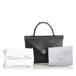 Dior Vintage - Leather Handbag Bag - Black - Leather Handbag - Luxury High Quality - Avvenice