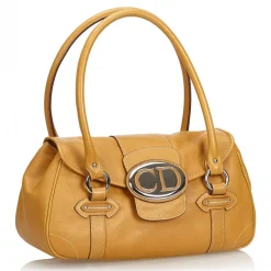 Dior Vintage - Leather Handbag Bag - Brown - Leather Handbag - Luxury High Quality - Avvenice