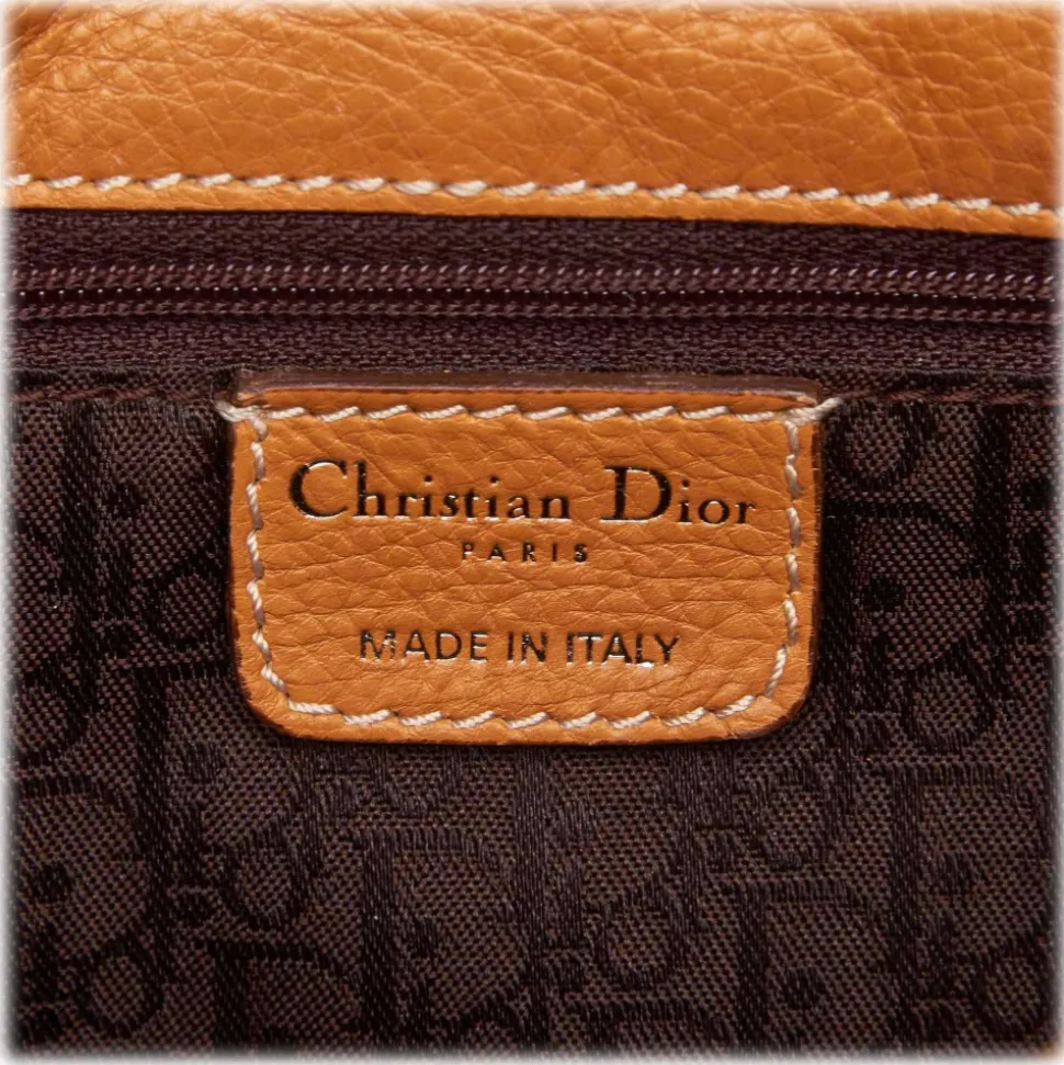 Dior Vintage - Leather Handbag Bag - Brown - Leather Handbag - Luxury High Quality - Avvenice
