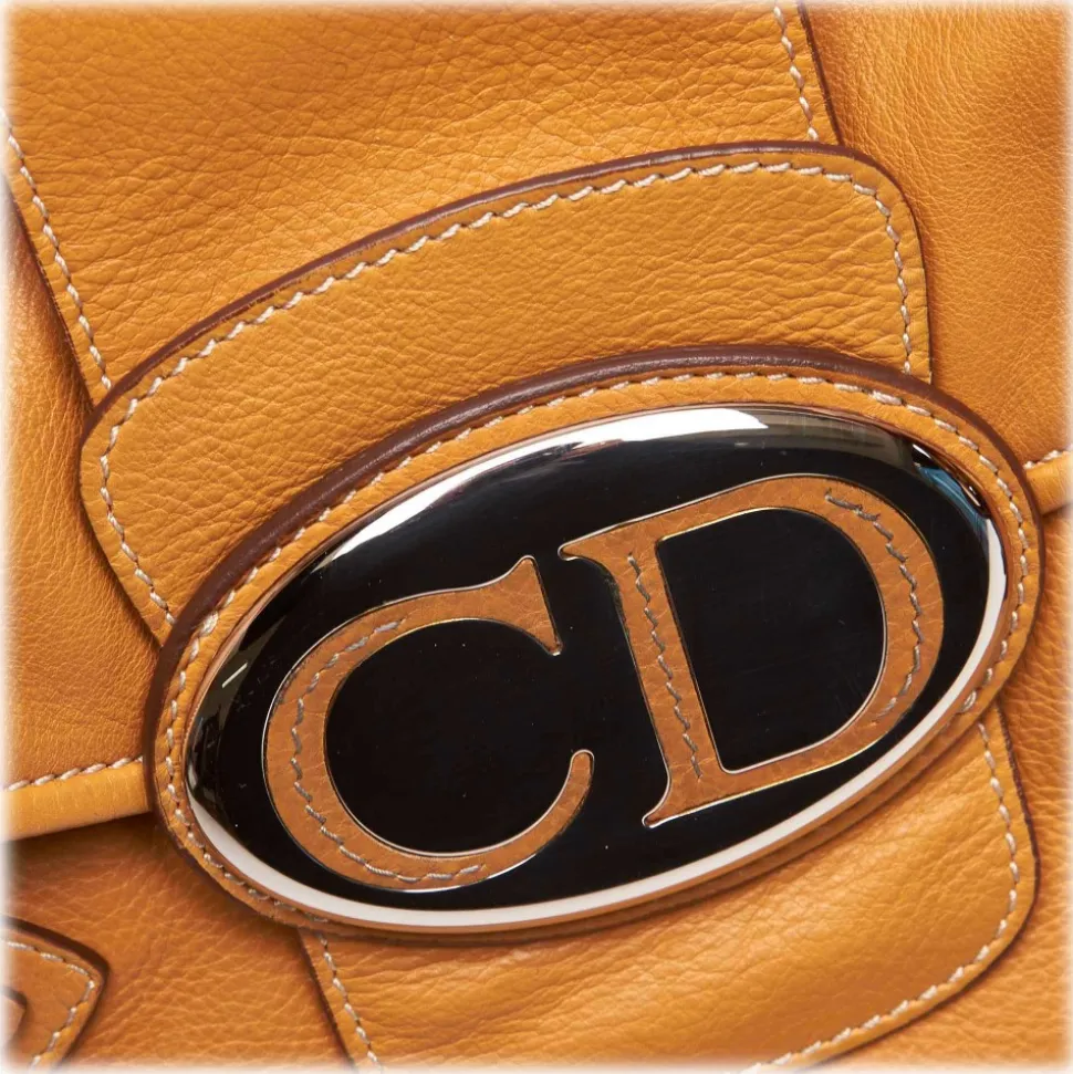 Dior Vintage - Leather Handbag Bag - Brown - Leather Handbag - Luxury High Quality - Avvenice