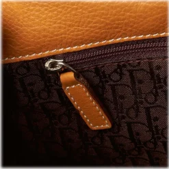 Dior Vintage - Leather Handbag Bag - Brown - Leather Handbag - Luxury High Quality - Avvenice