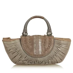 Dior Vintage - Leather Handbag Bag - Grey - Leather Handbag - Luxury High Quality - Avvenice