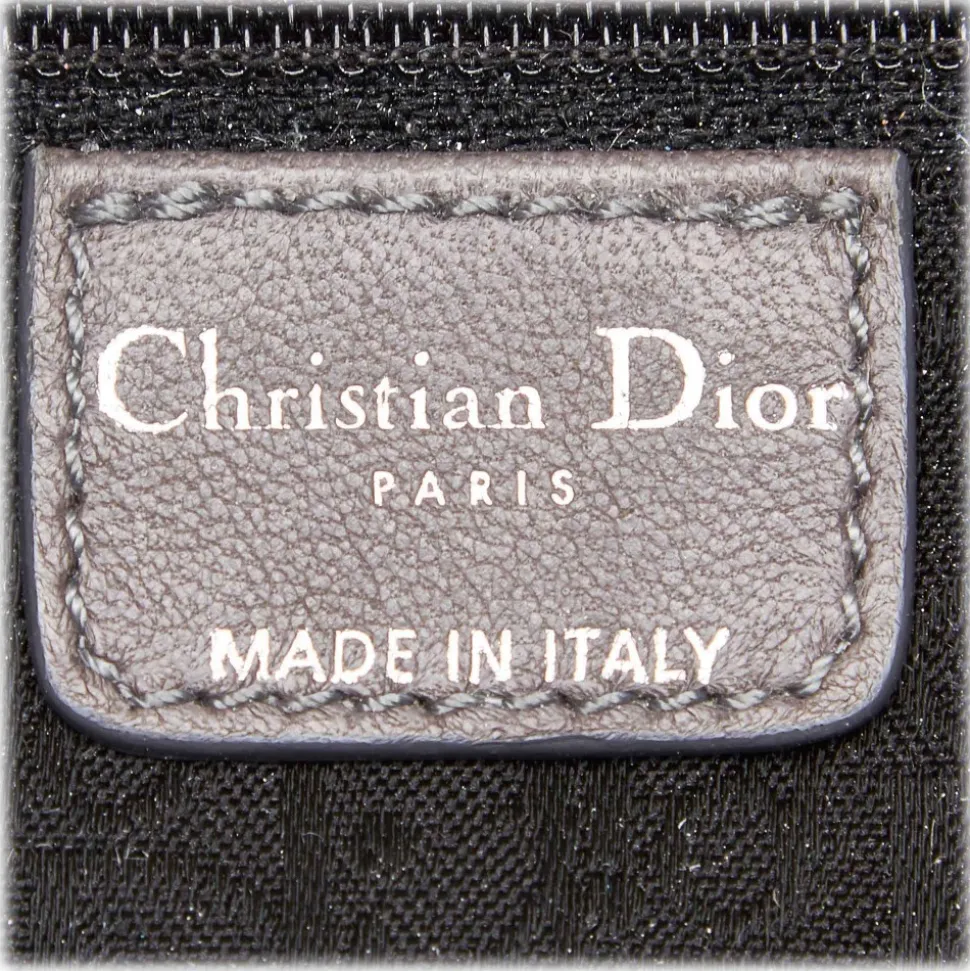 Dior Vintage - Leather Handbag Bag - Grey - Leather Handbag - Luxury High Quality - Avvenice