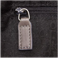 Dior Vintage - Leather Handbag Bag - Grey - Leather Handbag - Luxury High Quality - Avvenice