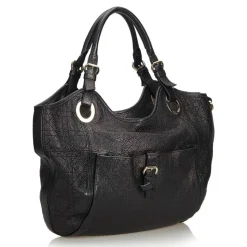 Dior Vintage - Leather Hobo Bag - Black - Leather Handbag - Luxury High Quality - Avvenice