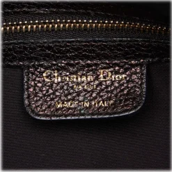 Dior Vintage - Leather Hobo Bag - Black - Leather Handbag - Luxury High Quality - Avvenice