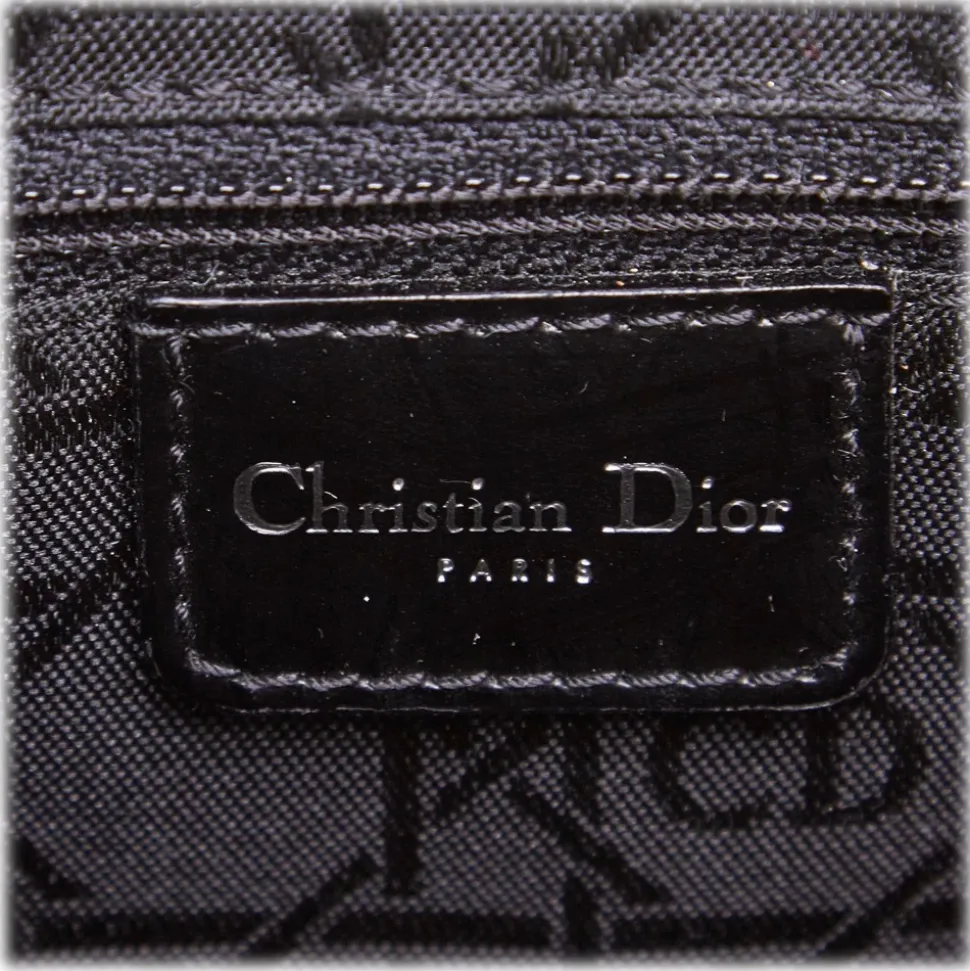 Dior Vintage - Malice Leather Satchel Bag - Black - Leather Handbag - Luxury High Quality - Avvenice