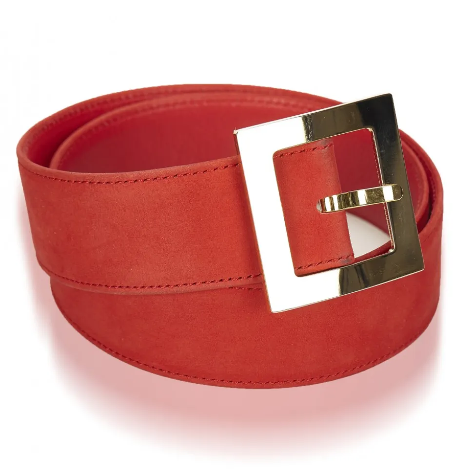 Dior Vintage - Nubuck Leather Belt - Red - Nubuck Leather Belt - Luxury High Quality - Avvenice
