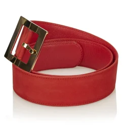 Dior Vintage - Nubuck Leather Belt - Red - Nubuck Leather Belt - Luxury High Quality - Avvenice