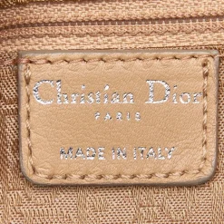 Dior Vintage - Nylon Cannage Bucket Bag - Brown Beige - Leather and Canvas Handbag - Luxury High Quality - Avvenice